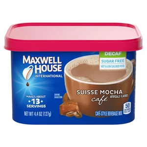 International Sugar-Free Suisse Mokka Café-Style Decaf Instant Kaffee Getränk M - Bild 1 von 12