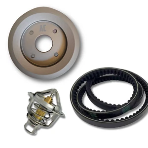 Kit polea reducida + Termostato 76,5 + Correas patrol 260 Y60 Y61 Rd28 Rd28t Td6 - Imagen 1 de 1