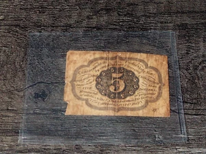 1862-1863 5-Cent 1st Issue Jefferson Fractional Currency Note - Bild 1 von 3
