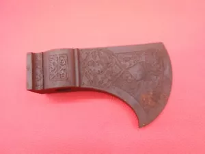 Incisione ottomana islamica Mughal indo-persiana testa d'ascia tabar - da collezione S562 - Foto 1 di 21