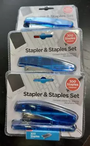 Set Mini Cucitrici con Confezione da 300 Graffette (3pz) - Nuove - Mai Usate - Foto 1 di 2