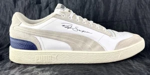 PUMA Ralph Sampson White Blue Leather Sneakers 373341-01 Size 13 - Picture 1 of 10