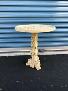 Vintage Asian Solid Resin With Embossed Carved  - Picture 1 of 12