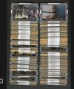 2022 STAR WARS THE BOOK OF BOBA FETT SEASON 1 COMPLETE 100-CARD BASE SET + WRAPPER - Bild 1 von 1