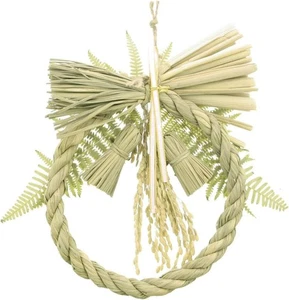 Shimenawa Japanese New Year Entrance Decoration Straw Handcraft 28cm From Japan - Bild 1 von 7