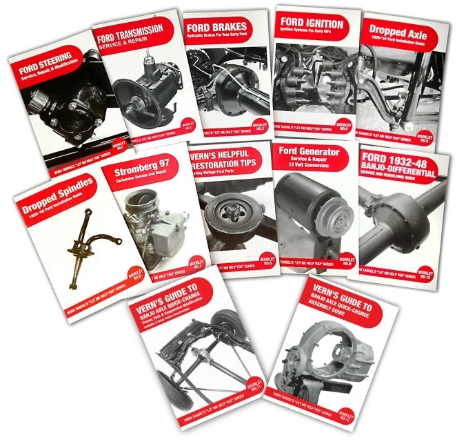 Juego de doce libros Vern Tardel "Déjame ayudarte" modelo vintage serie Ford Rat Rod Foto 1 de 1