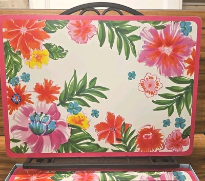 Set of 4 Tropical Floral Cork-Backed Placemat Chargers Sur La Table - Image 1 of 4