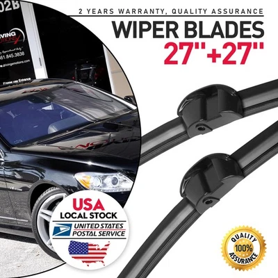 For Mercedes-Benz S63 AMG 08-13 FRONT 27"&27" WINDSHIELD WIPER BLADE SET OEM - Imagem 1 de 4