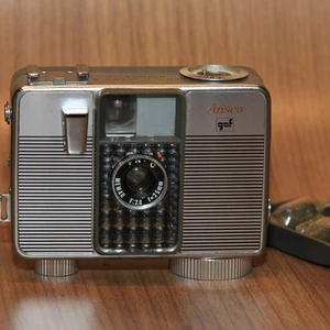 Vintage Ansco Memo II Kamera mit Anscolite II Blitzgerät 3 Birnen ungetestet - Bild 1 von 18