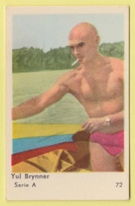 1958 Swedish Dutch Film Star Card Star Serie A #72 Actor Yul Brynner VG-EX Cond - Picture 1 of 1