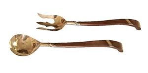 Taxco Sterling und Palisander Salatbesteck, Mexiko Platte - Bild 1 von 8