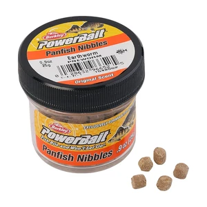 Powerbait Panfish Nibbles Fishing Soft Bait, Earthworm, Small Jar - Picture 1 of 17