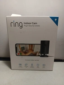 Ring Indoor Cam (1st Gen), Compact Plug-In HD Camera - Black (NO Power Supply) - Picture 1 of 8
