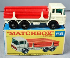 Matchbox 58 Girder Truck mit 12 Trägern, neuwertig, unbespielt, OVP - Bild 1 von 18