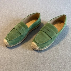 Sam Edelman Women's Size 7M Green Suede Kai Espadrille Flat Loafer Shoes - Picture 1 of 8