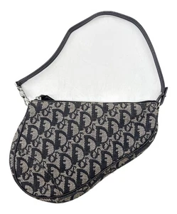 Christian Dior Saddle Pouch Handtasche Totebag Trotter Beige Schwarz Damenmode - Bild 1 von 10