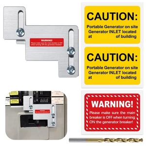 Enclavamiento de generador para paneles Eaton/Cutler Hammer/BR, níquel cepillado - Imagen 1 de 7