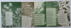 1961 Spring Poetry - 5 Spring Poems and 3 Misc. Poems - w/Illustrations & Photos - Picture 1 of 11