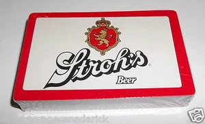 Stroh's Beer Vintage Playing Cards Hoyle Made In U.S.A. Sealed New - Picture 1 of 2
