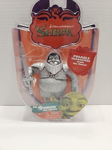 RARE 2006 Sir Shrek The Brave - Shrek Action Figure - Dreamworks Shrek - New