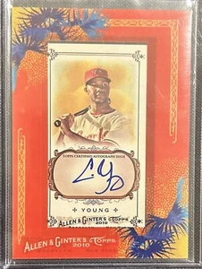 2010 Allen & Ginter Chris Young Framed Autograph Card - Picture 1 of 2
