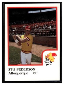 Stu Pederson 1986 ProCards Albuquerque Dukes #19 Los Angeles Dodgers