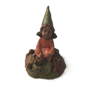 Vintage 1985 Tom Clark Gnome LILLIBET Figurine  Girl riding turtle Cute! 3.5" - Picture 1 of 5