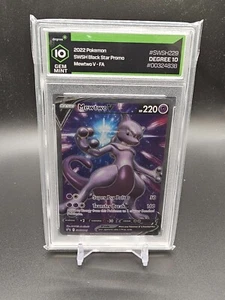 2022 Pokemon SWSH Black Star Promo Mewtwo V FA #SWSH229 Grad 10 - Bild 1 von 2