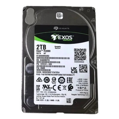 Seagate 2TB ST2000NX0253 Exos 7E2000  SATA 6Gb/s 7200 RPM 2.5" Hard Drive HDD - Image 1 of 3