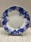 Antique JOHNSON BROTHERS FLOW BLUE Peach Royal Semi Porcelain 9' Luncheon Plate 