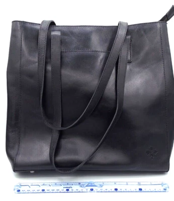 Bolso de Mano PATRICIA NASH Heritage Viana Cartera Cuero Negro Doble Asa Cremallera Superior Foto 1 de 4