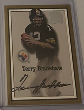 2000 Fleer Greats of the Game TERRY BRADSHAW Gold Boarder Auto