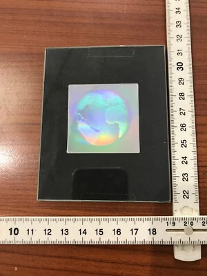1 Hologramm Bild mit Erdkugel Kontinente,  Holographie 3D (HX-12) - Bild 1 von 3