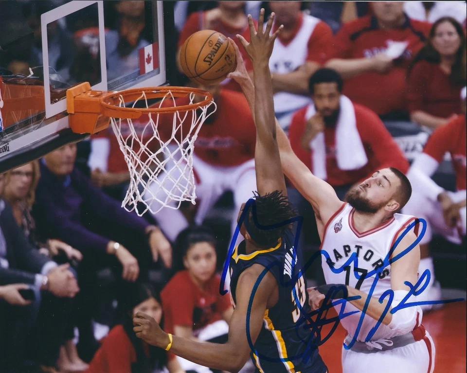 Signed  8x10 JONAS VALANCIUNAS  Toronto Raptors Autographed Photo COA - Image 1 of 1