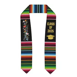 Mexican Graduation Sash Graduation Stole Class Of 2025 Floral Stoles For Grad... - Picture 1 of 5