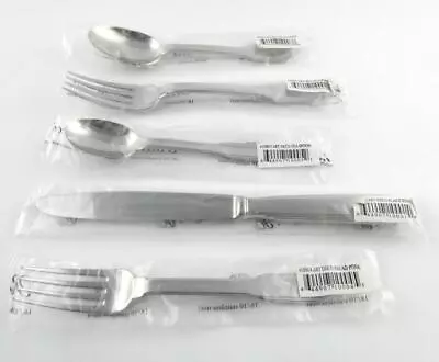 Ricci Argentieri Art Deco Acero Inoxidable 5 Piezas Ajuste de Lugar SELLADO Foto 1 de 4