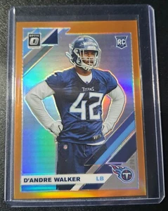 D'Andre Walker - Donruss Optic 2019 - Tennessee Titans - Orange Prizm - RC /199 - Bild 1 von 3
