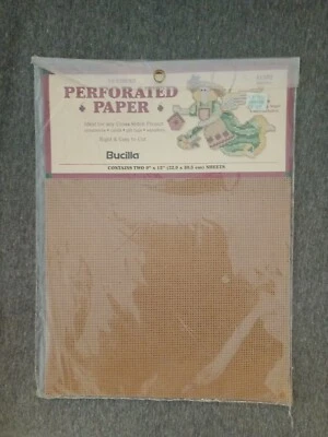 BucillaCross Stitch Originals 2 Piece Perforated Paper 9"X12" 14 Ct Sealed Brown - Image 1 of 4
