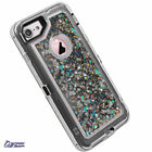 Glitter Bling Flowing Liquid HeavyDuty Protective Case Cover For iPhone 7 8 Plus