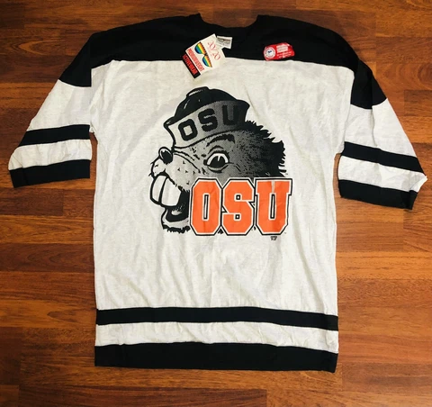 Vintage 90s Oregon State Beavers Football Style T-shirt Men’s XL NOS Cover