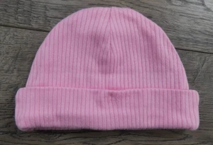 Baby Girl Clothes Nwot Gerber Newborn Solid Pink Ribbed Baby Hat - Picture 1 of 1