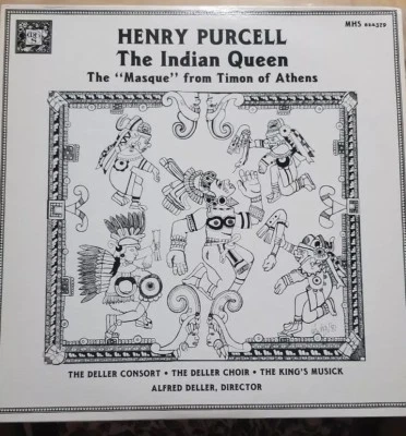 Henry Purcell THE INDIAN QUEEN (Masque From Timon Of Athens)  Vinyl 2 LP MHS4380 - Image 1 of 4