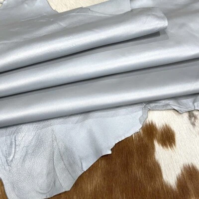 Avetco Economy Lamb Sheep Nappa 软皮革皮 2 盎司珍珠银色 — 第 1/4 张图片