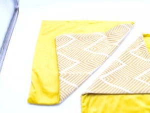 2er Pack Deko Überwurf Kissenbezüge Boho Quadratisch 18x18 in/Gelb - Bild 1 von 7