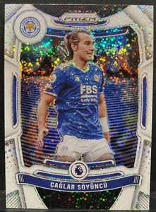 2021-22 Panini Prizm Premier League Caglar Soyuncu White Sparkle Leicester City - Picture 1 of 2