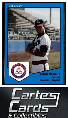 Edwin Marquez 1989 ProCards Minor League Team Sets #552  Edmonton Trappers - Image 1 of 2