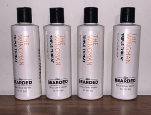 4x Live Bearded Beard/Hair/Body Wash-The Wingman Triple Threat 8oz,Discontinued - Picture 1 of 8