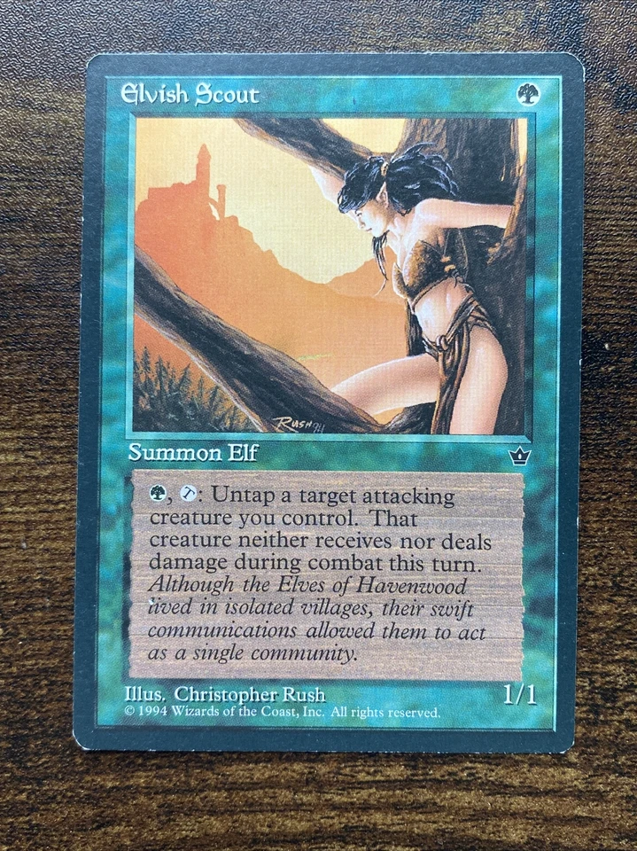 Elvish Scout Fallen Empires MTG Magic The Gathering D8951* - Image 1 of 1