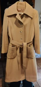 Vintage Neiman Marcus Regency 100% Cashmere beige Coat Size Women's Small 4/5 - Picture 1 of 8