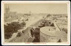 ANGERS, LES REMPARTS- Photo Format Cabinet fin XIX - Foto 1 di 1